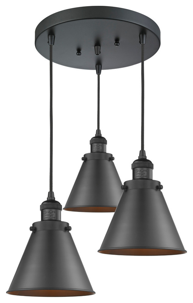 Appalachian 3Light MultiPendant Industrial Pendant Lighting by Bathroom Marketplace Houzz