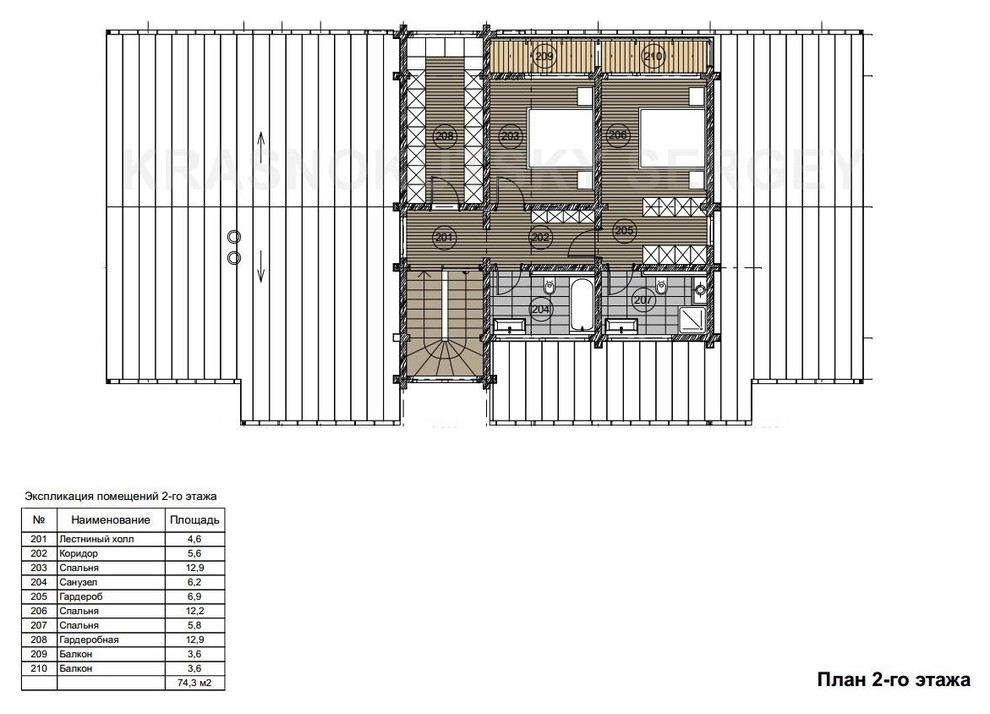 ДОМ ИЗ КЛЕЕНОГО БРУСА VILLA GERBERA
