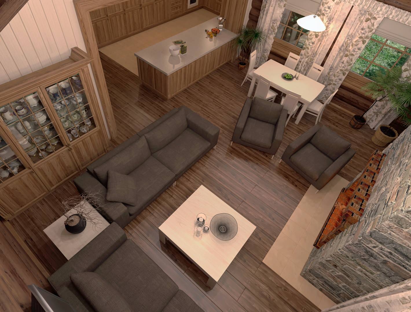 проект дома, ручная рубка.