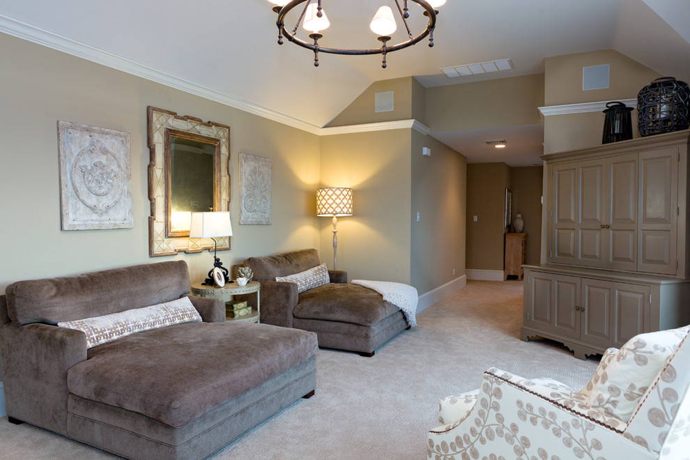 Design ideas for a transitional living room in Philadelphia.