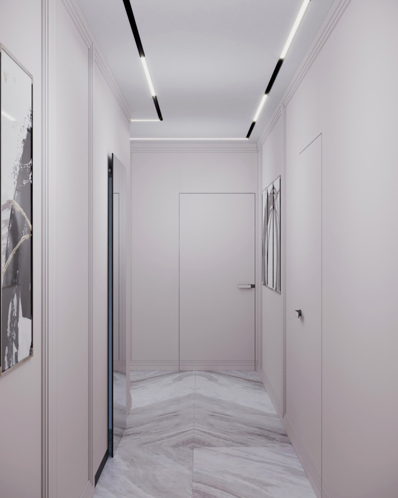 Кухня-гостиная+санузел в стиле Неоклассика