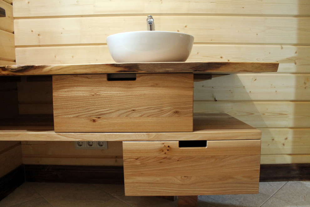 Live edge тумба под раковину