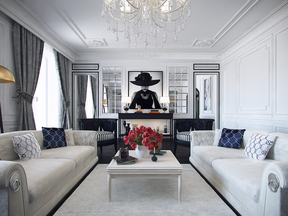 Интерьер трехкомнатной квартиры в историческом центре Петербурга