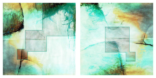 Abstract 2-Piece Canvas Wall Art Set