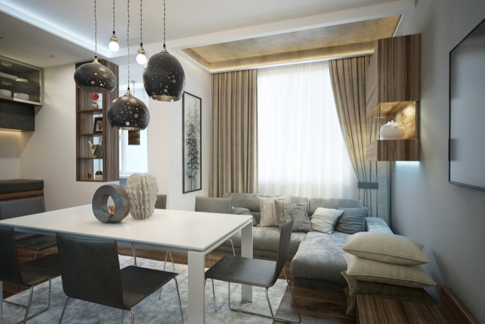 Гостиная в маленькой квартире