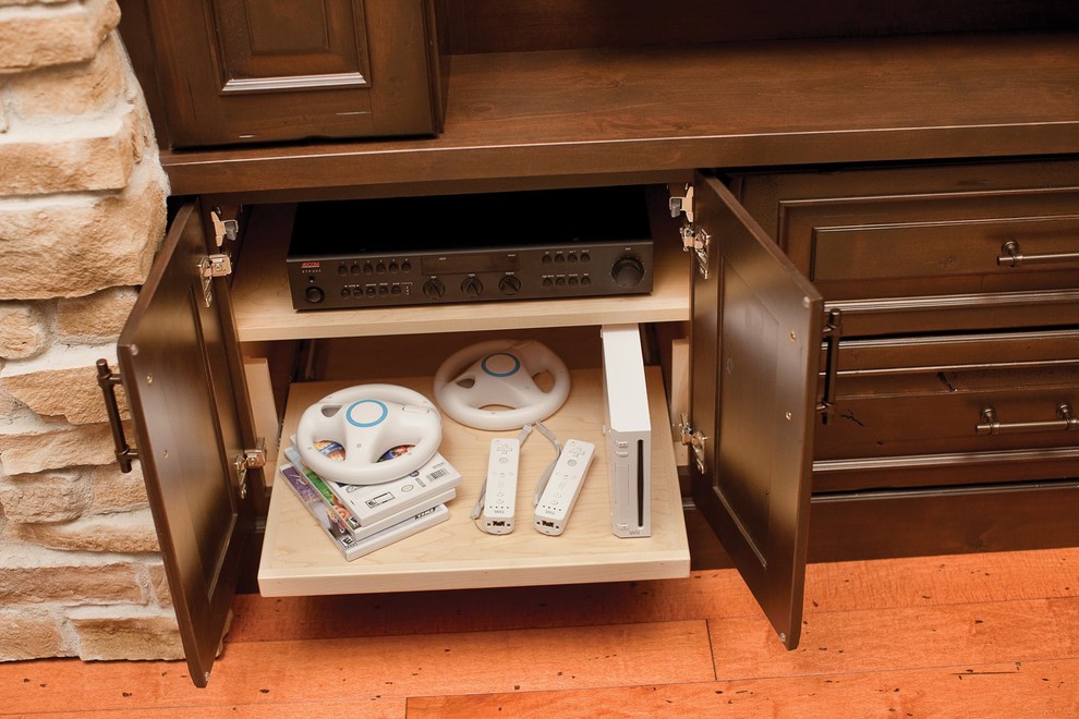 Built-in Entertainment Center Storage for Electronics from Dura Supreme Cabinetr