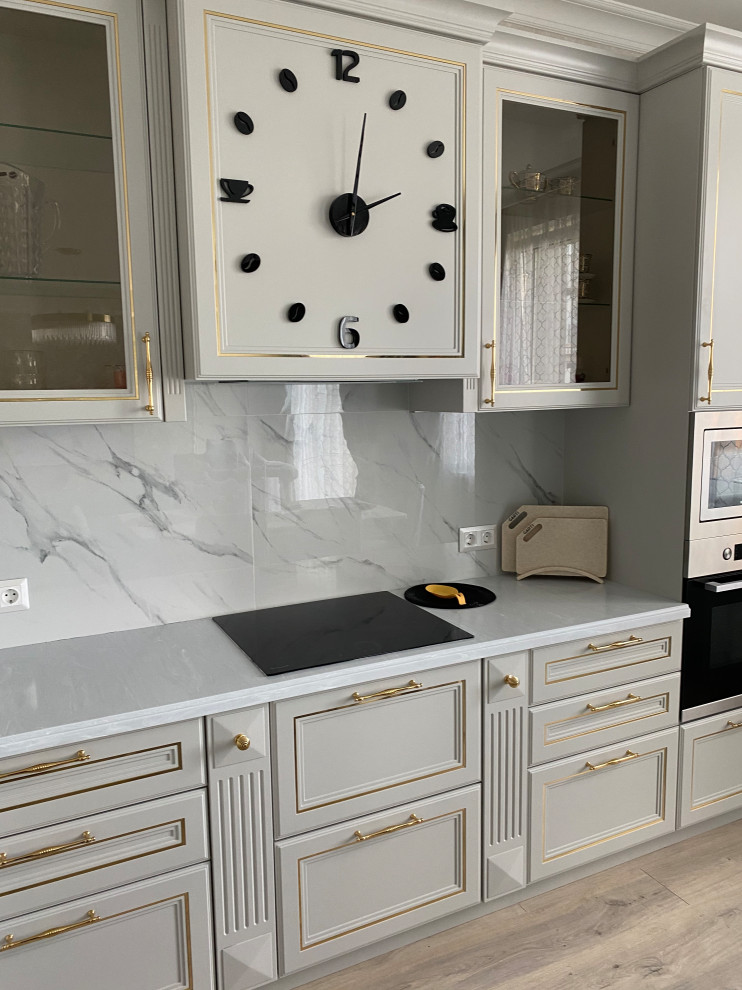 Кухня Аурелия. Латунь и матовая эмаль