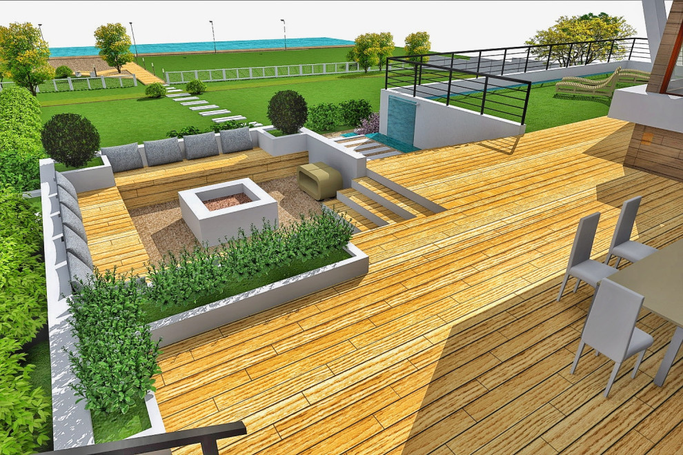 Ландшафтный дизайн проект участка КП Наутилус, Мельничная Падь, Иркутск