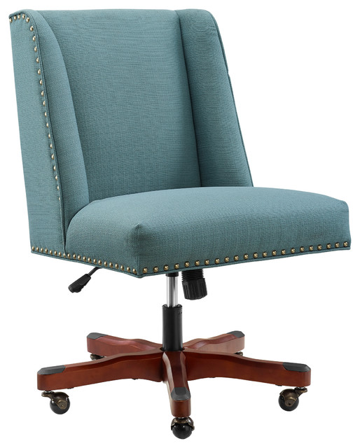 Wood And Foam Fabrics Executive Chair Dark Walnut