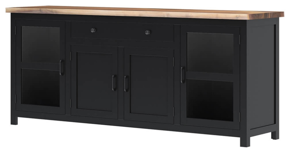 Laconia Solid Wood Live Edge Extra Long Buffet Transitional
