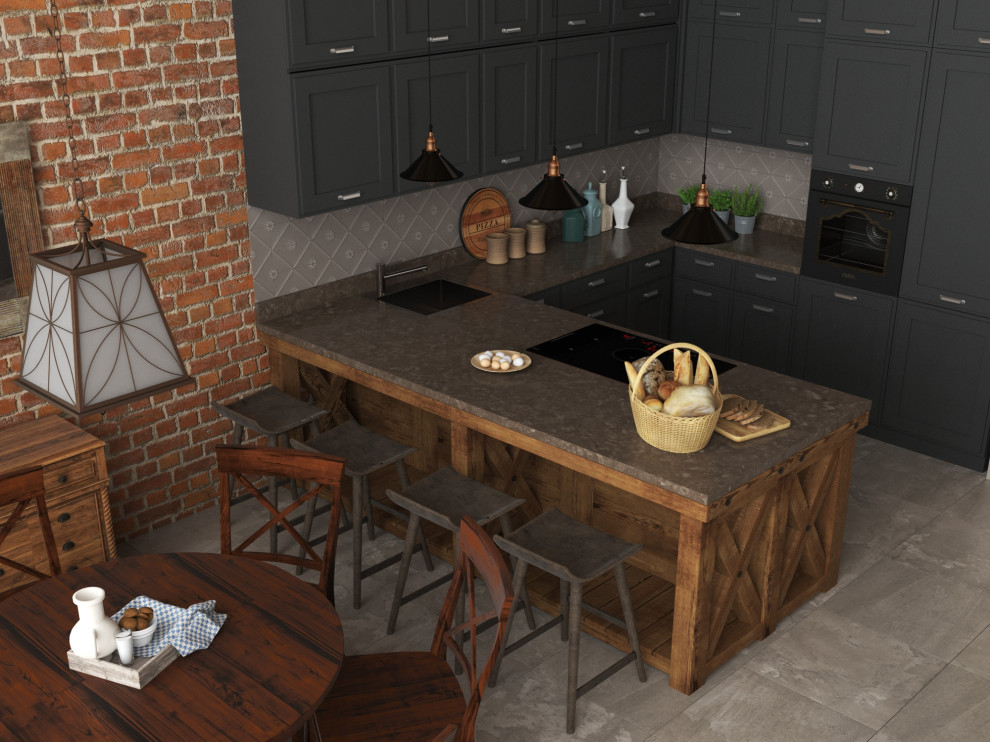 дизайн-проект интерьера деревянного загородного дома