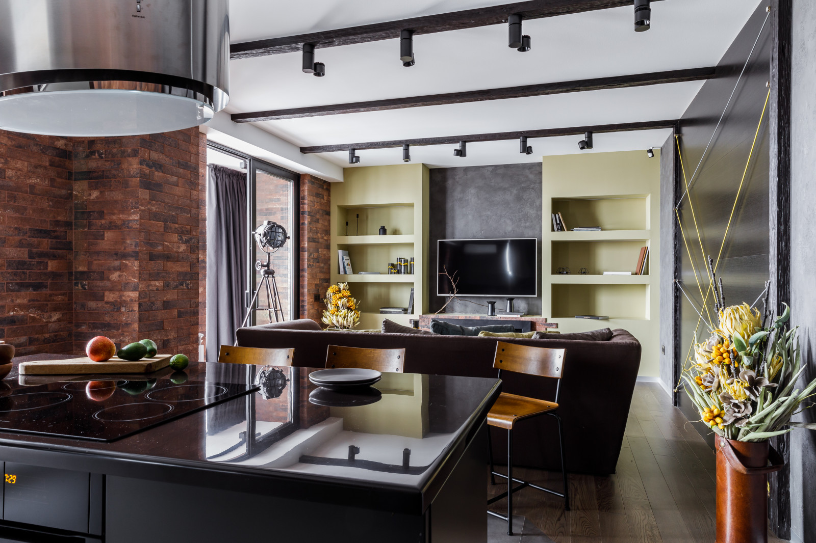 Фото кухни реализованного проекта квартиры ЖК "Центральный".