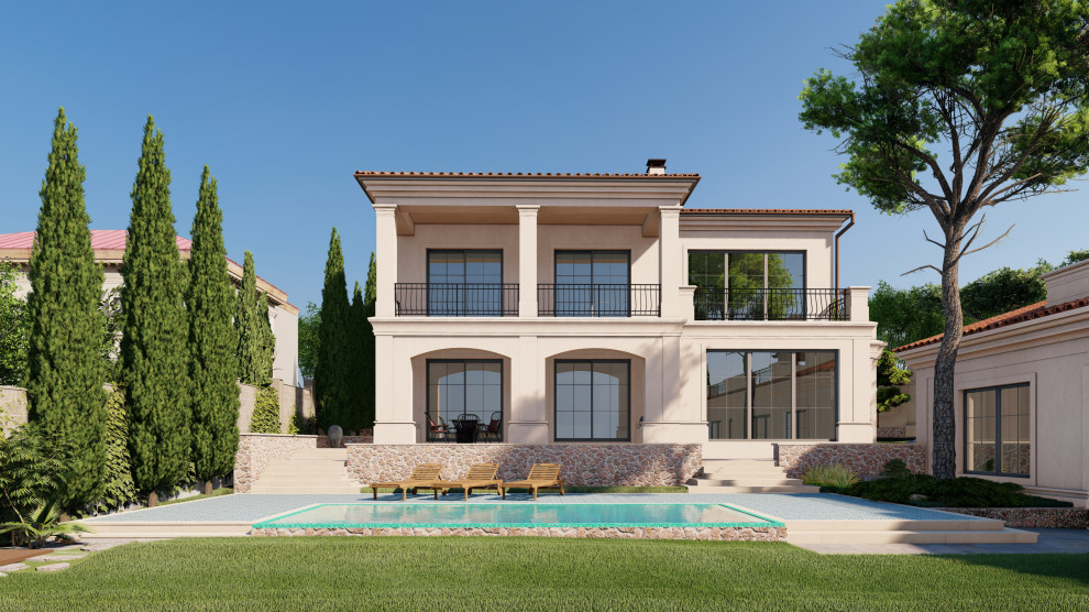 Villa Magos. Проект дома в средиземноморском стиле в районе Алушты