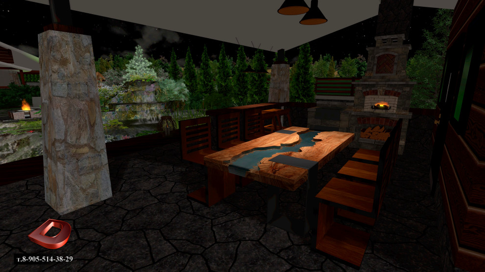 Проект ландшафтного дизайна участка 20 соток,