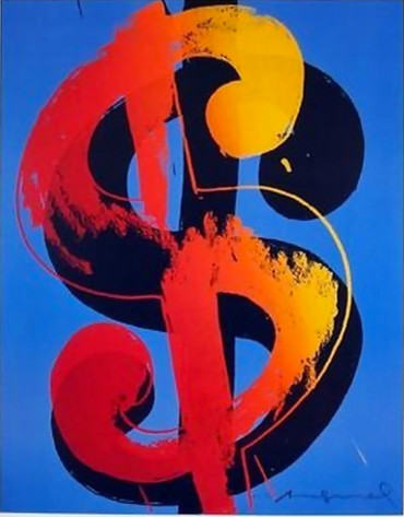 Fabulous Official Andy Warhol Rare Dollar Sign Lithograph Fabulous Official Andy Warhol Rare Dollar Sign Lithograph