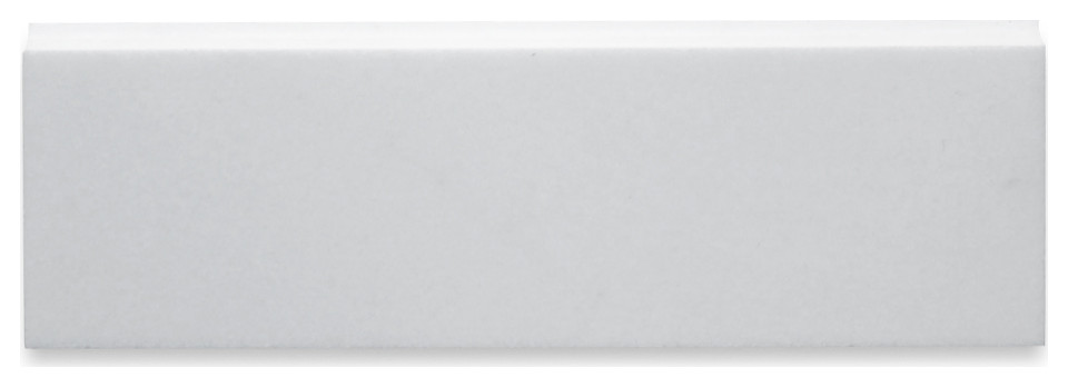 Thassos White Marble Baseboard Trim Molding 4x12 Polished, 1 piece