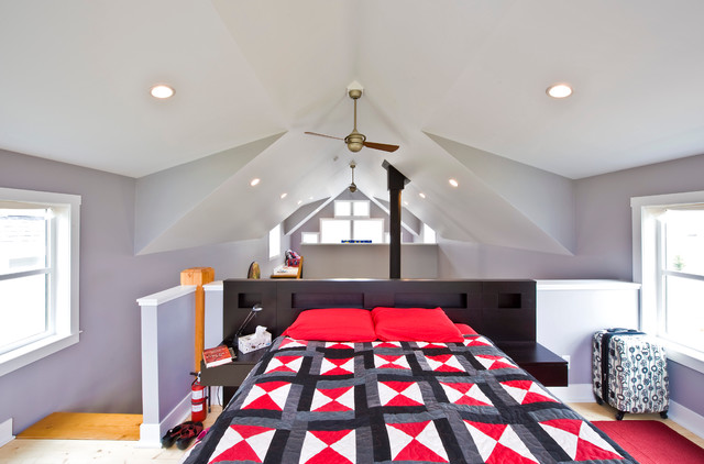 Ghost Lake Cabin 2 modern-schlafzimmer