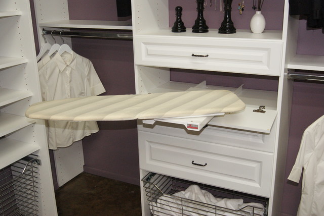 Pull-out Ironing Board - Closet - Houston - by SpaceMan Home & Office