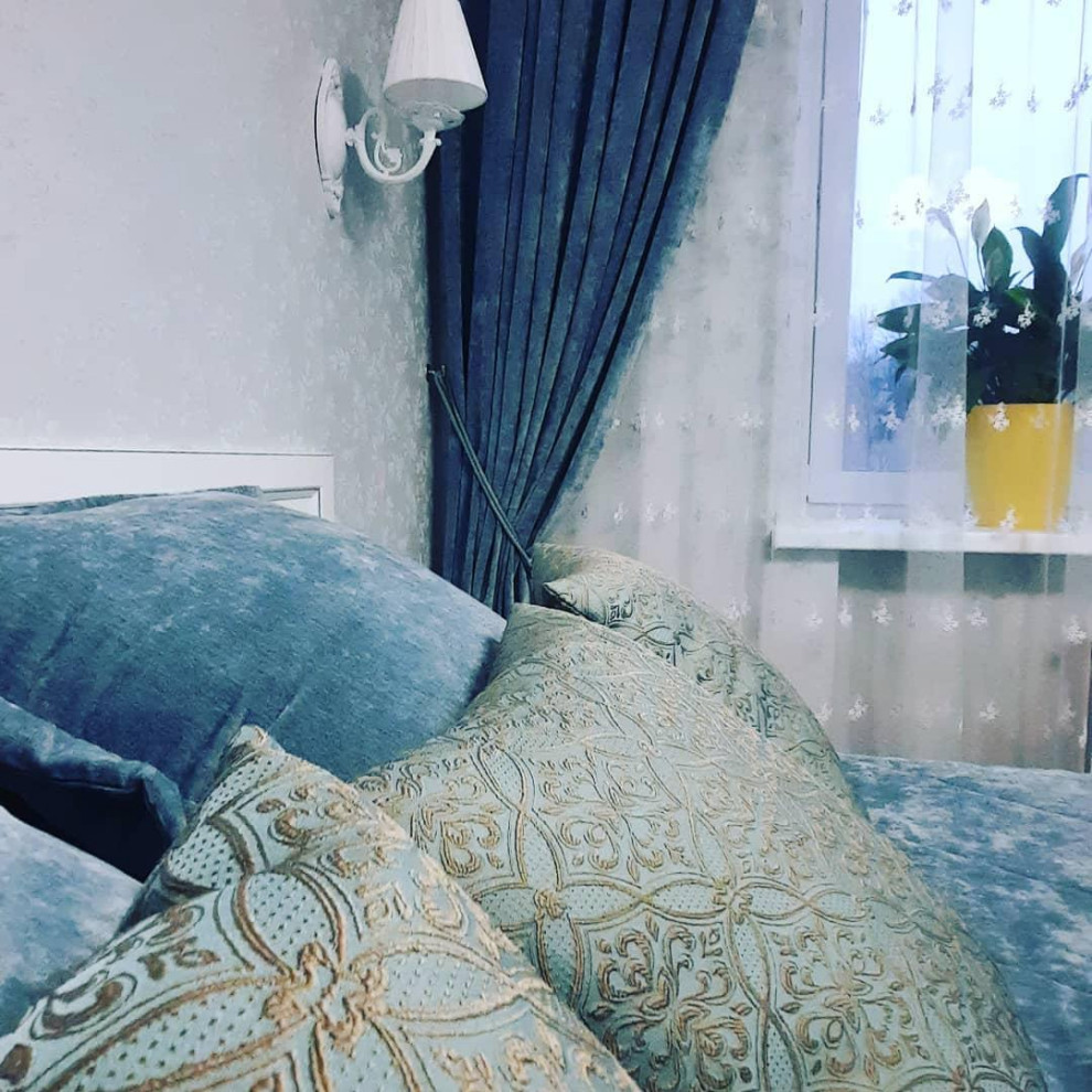 Спальня в синих тонах