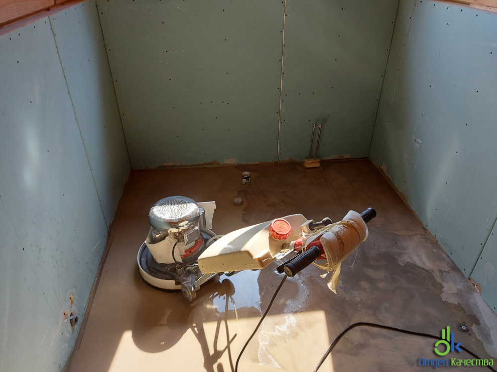 Шлифовка (корректировка) существующей стяжки пола