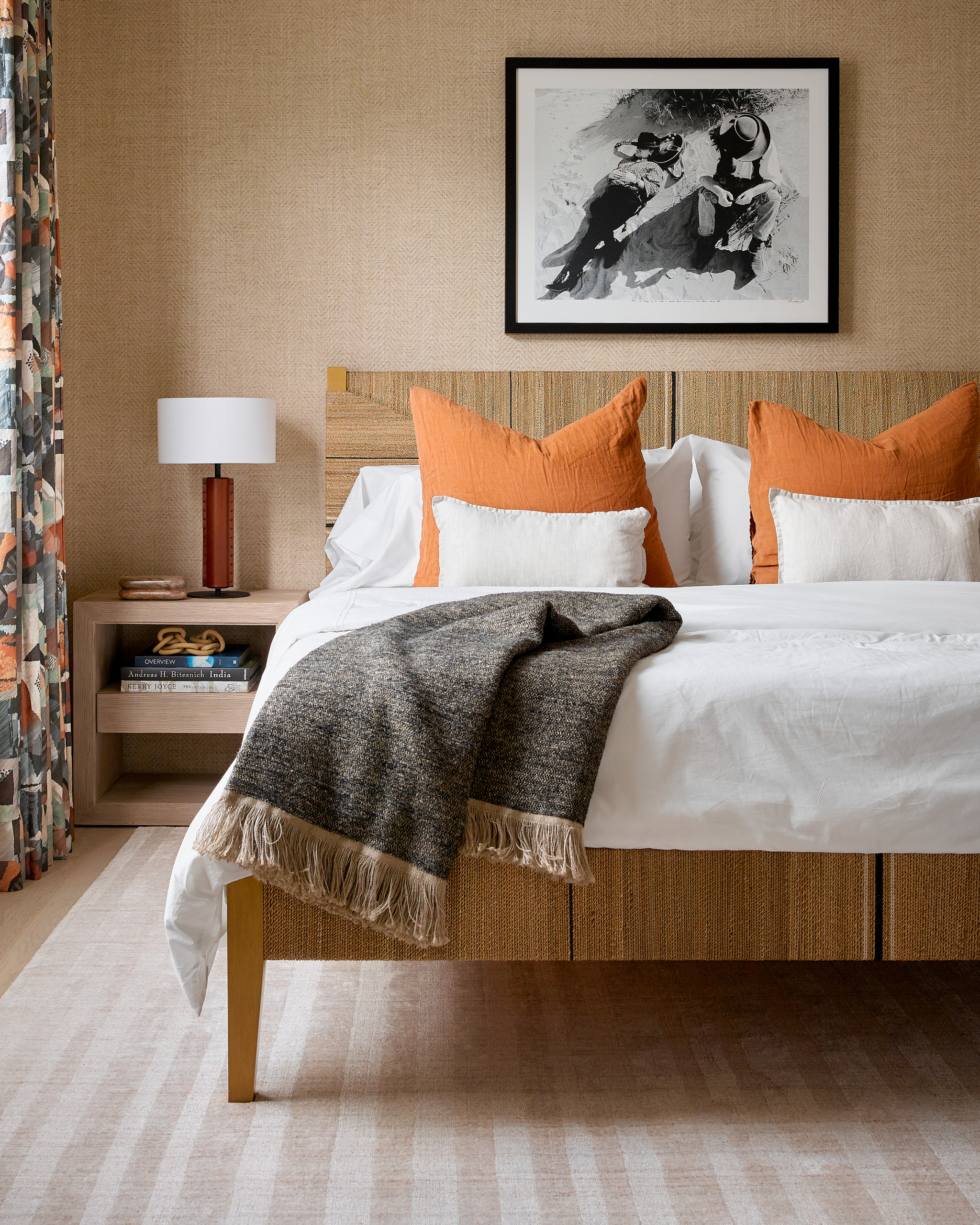 75 moderne schlafzimmer mit oranger wandfarbe ideen & bilder
