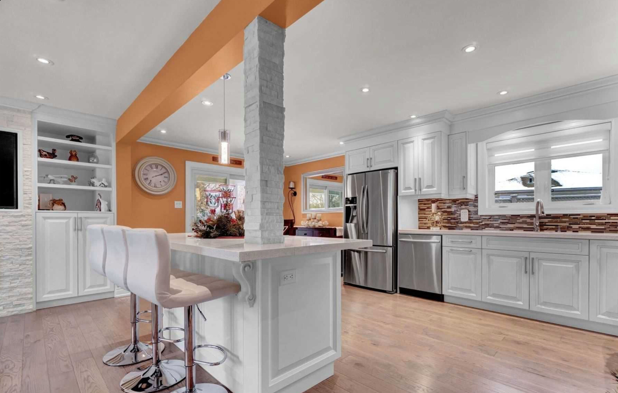 Open concept kitchen