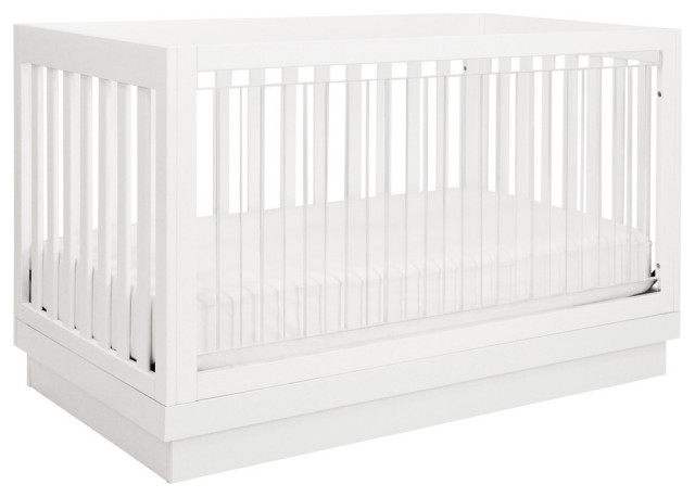 Babyletto Harlow 3 In 1 Convertible Crib With Toddler Rail White