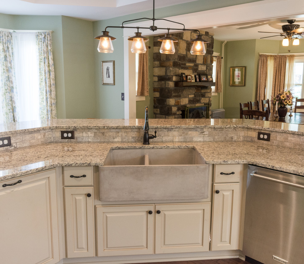 Inspiration for a rustic kitchen remodel in Baltimore