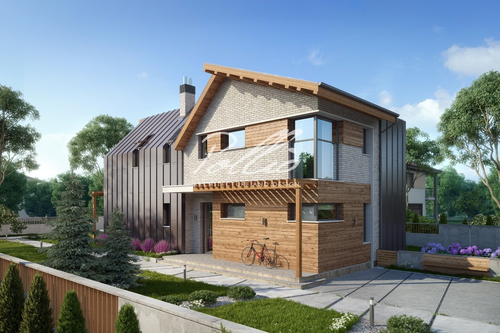 Проект двухэтажного дома X13