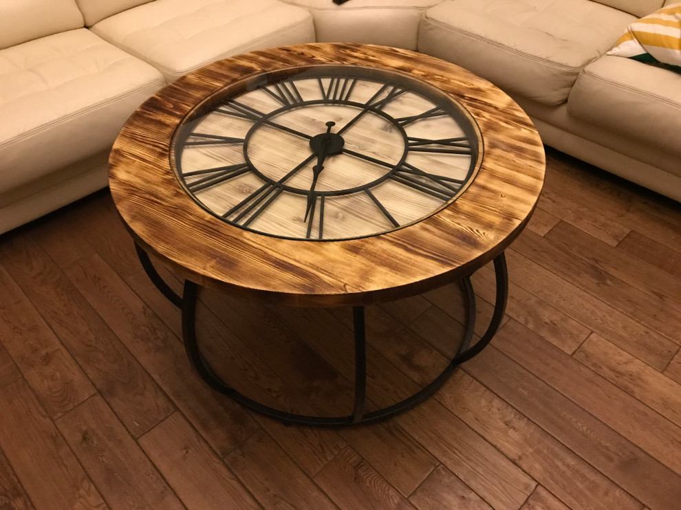 Столик "Лофт" с часами