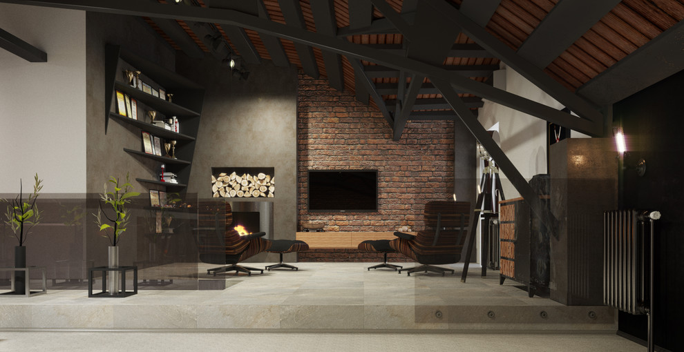 2x-уровневая холостяцкая квартира