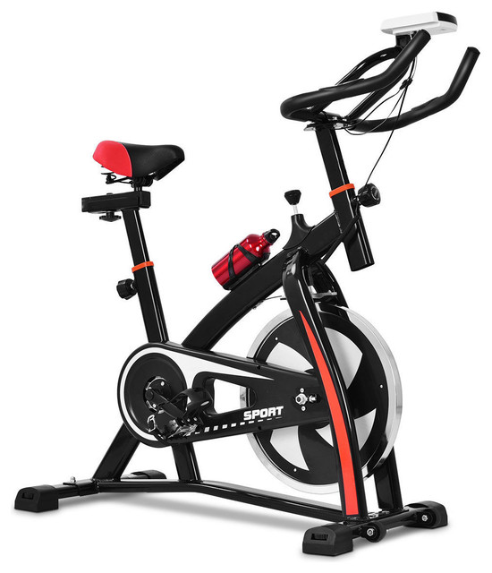 goplus stationary exercise magnetic cycling bike 30lbs flywheel home gym cardio workout
