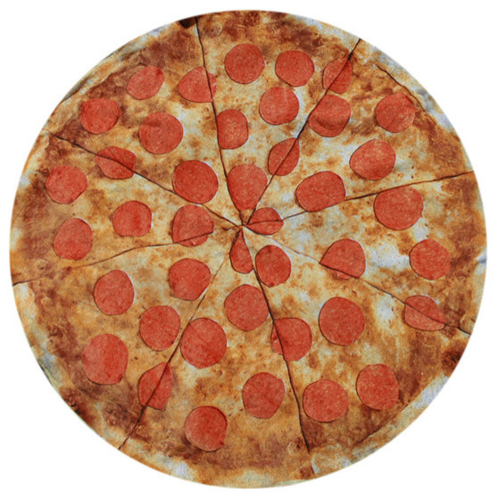 Pizza Round Beach Towel Contemporary Beach Towels by Round Towel