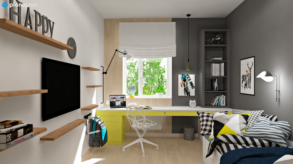 Дизайн-проект комнат для мальчиков