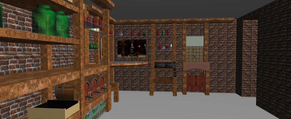 Винный погребок общий вид пространства