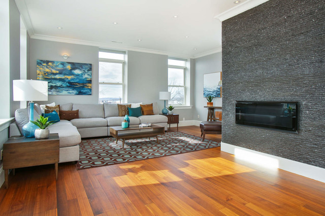 232 Summit Avenue - Brookline modern-wohnbereich