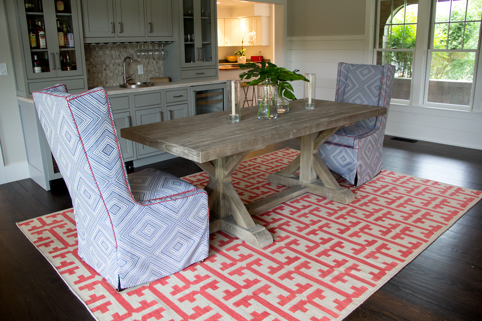 Inspiration for a transitional dining room remodel in Boston