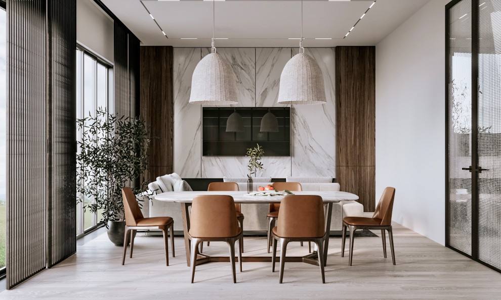 Дизайн-проект кухни-гостиной в частном доме, МО