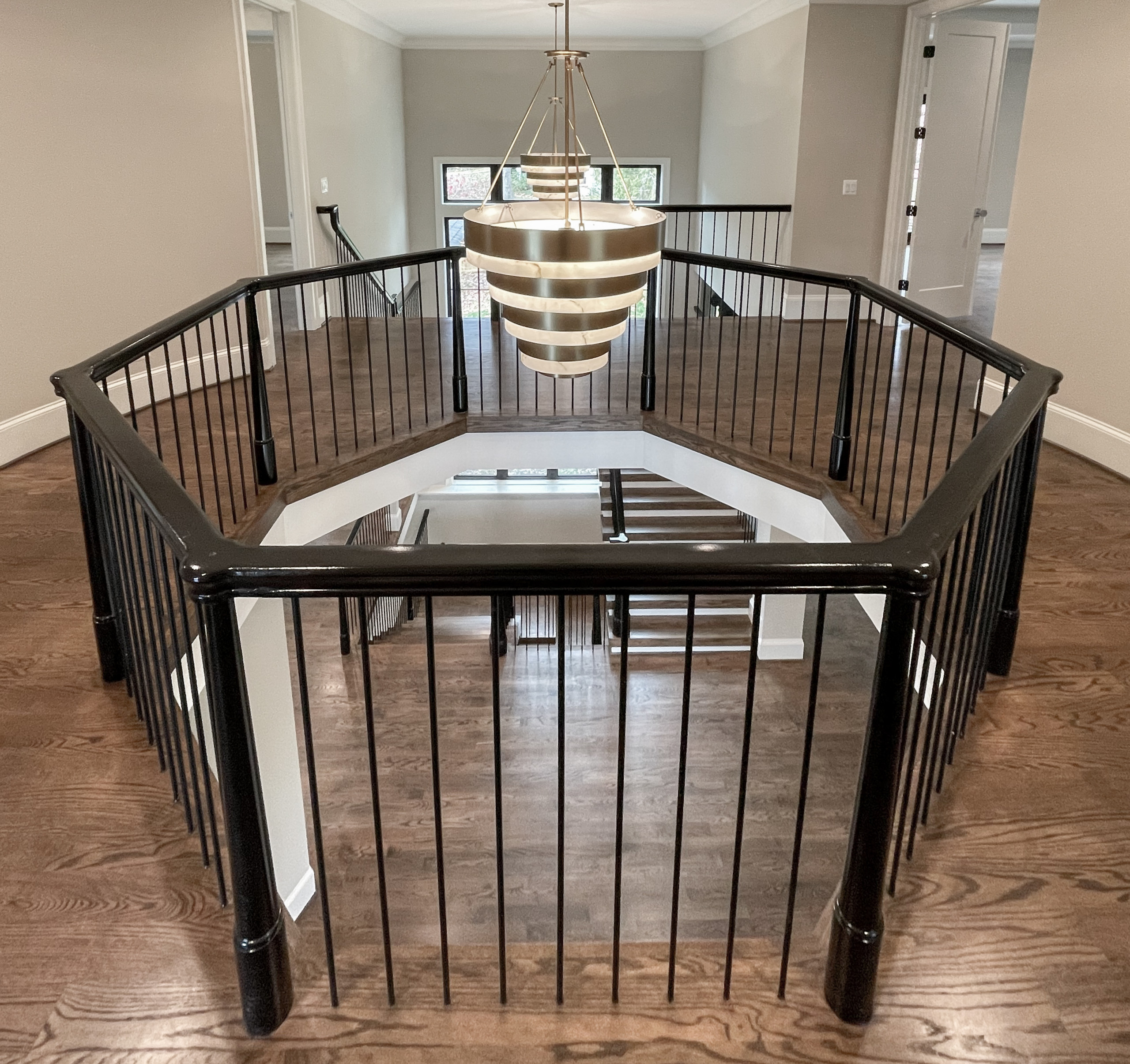 89_Eclectic and Edguy Staircase in French Contemporary Residence, McLean VA 2210