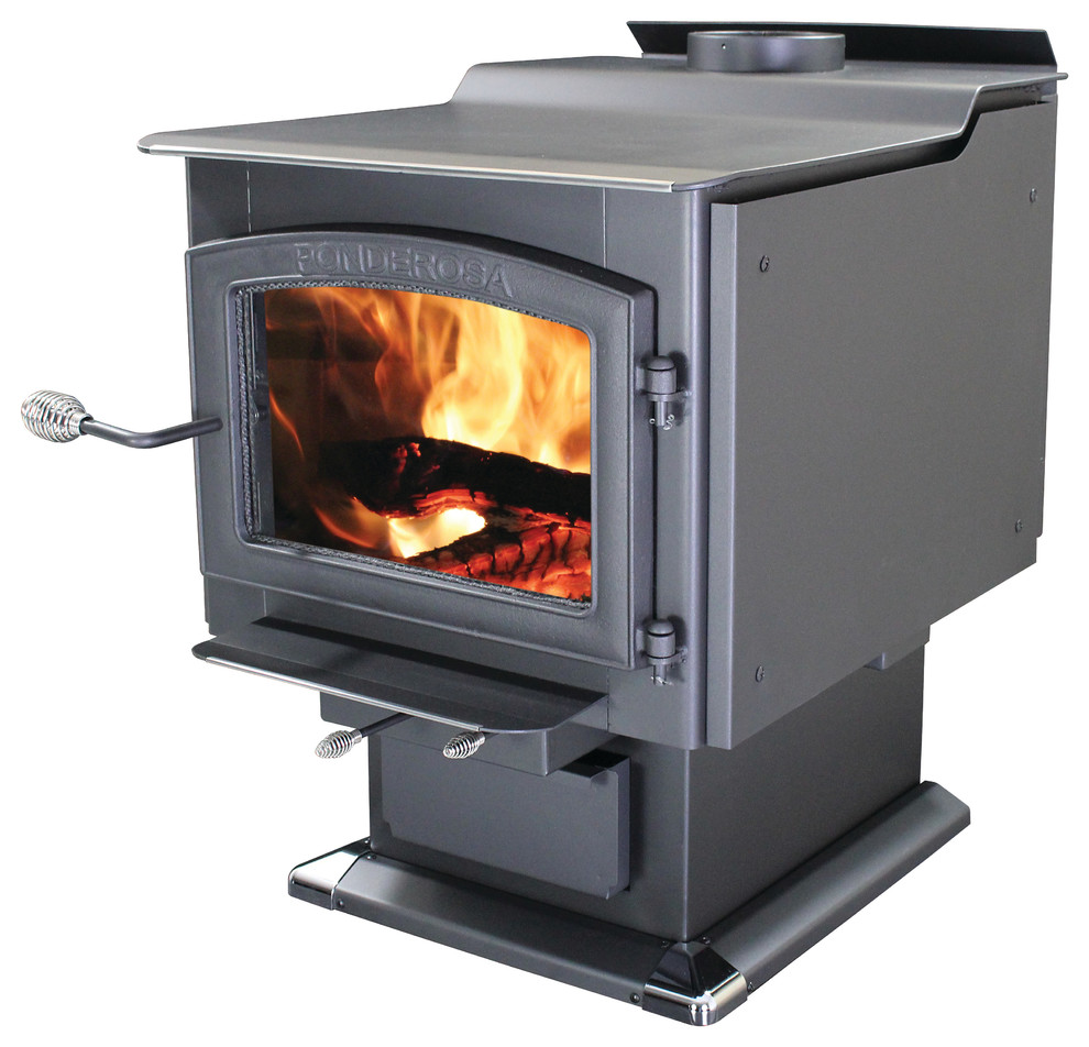 Ponderosa Woodstove With Blower Traditional Freestanding Stoves
