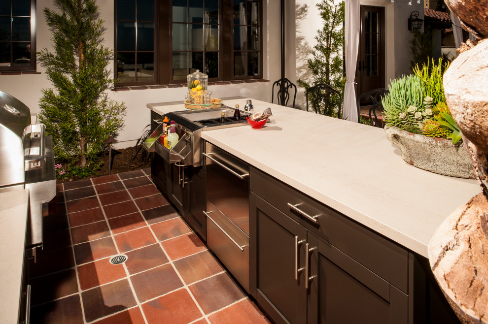 Inspiration for a transitional home design remodel in Miami