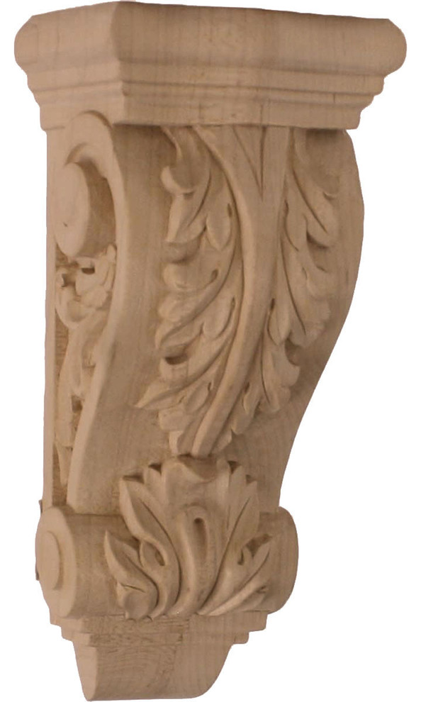 Small Farmingdale Acanthus Corbel 3 1 2 W X 2 7 8 D X 7 3 4 H Traditional Corbels By Ekena Millwork