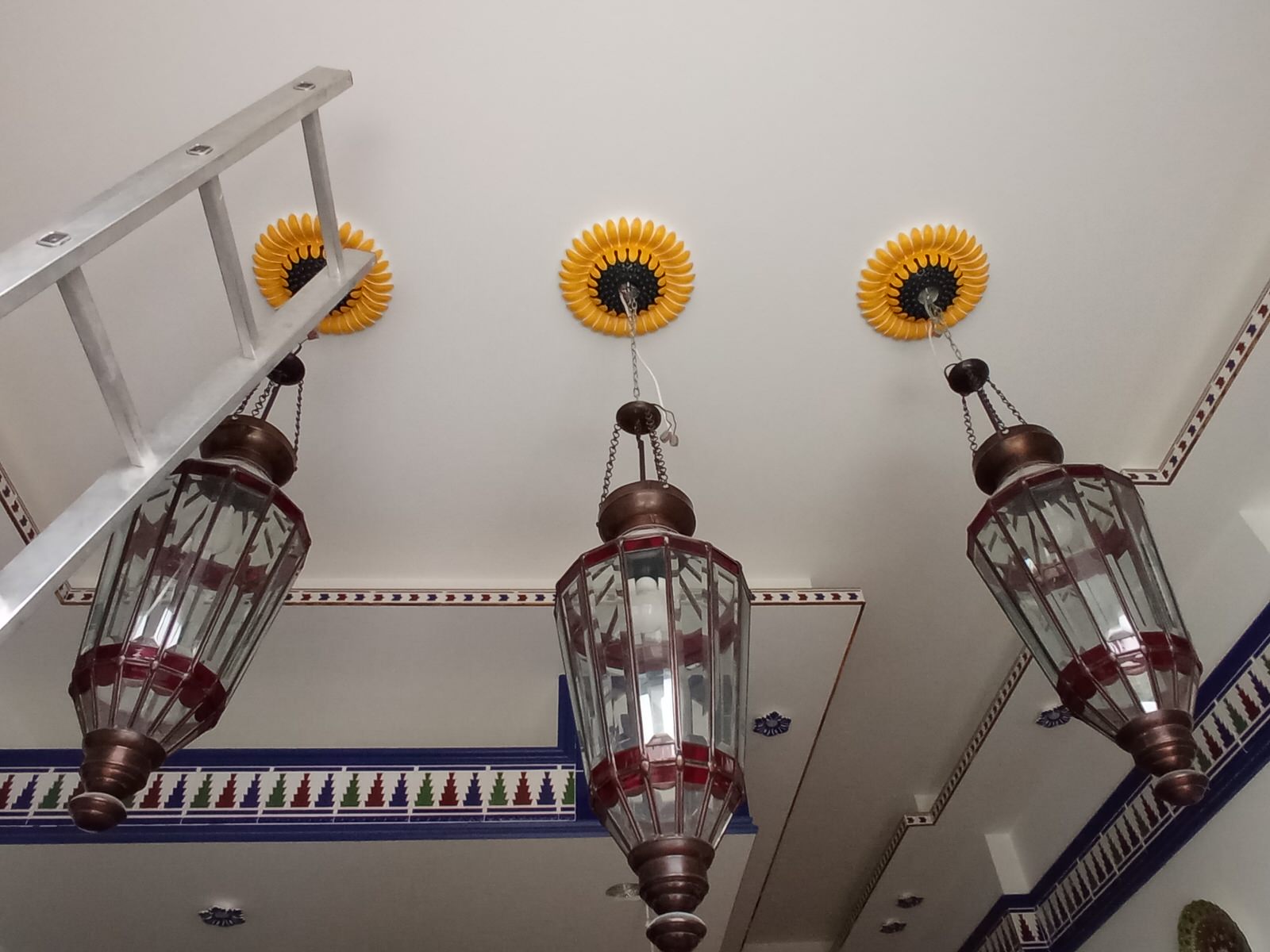 Роспись потолка на кухне