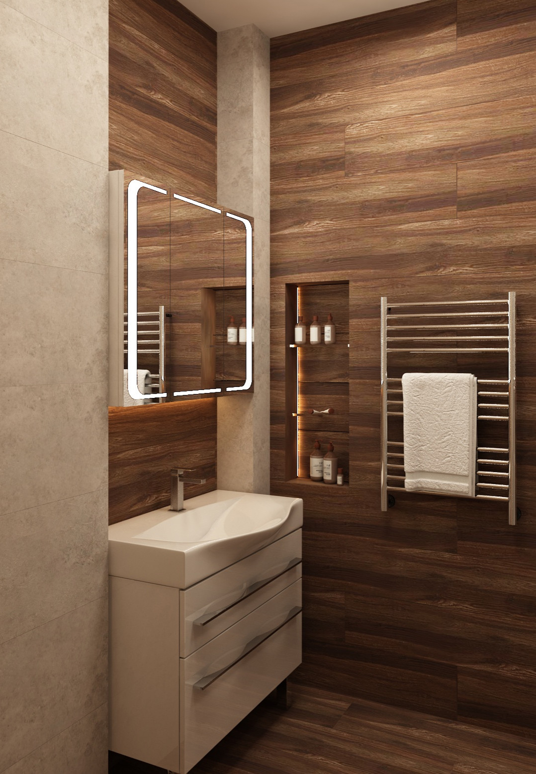 Ванная комната. От визуализации до результата