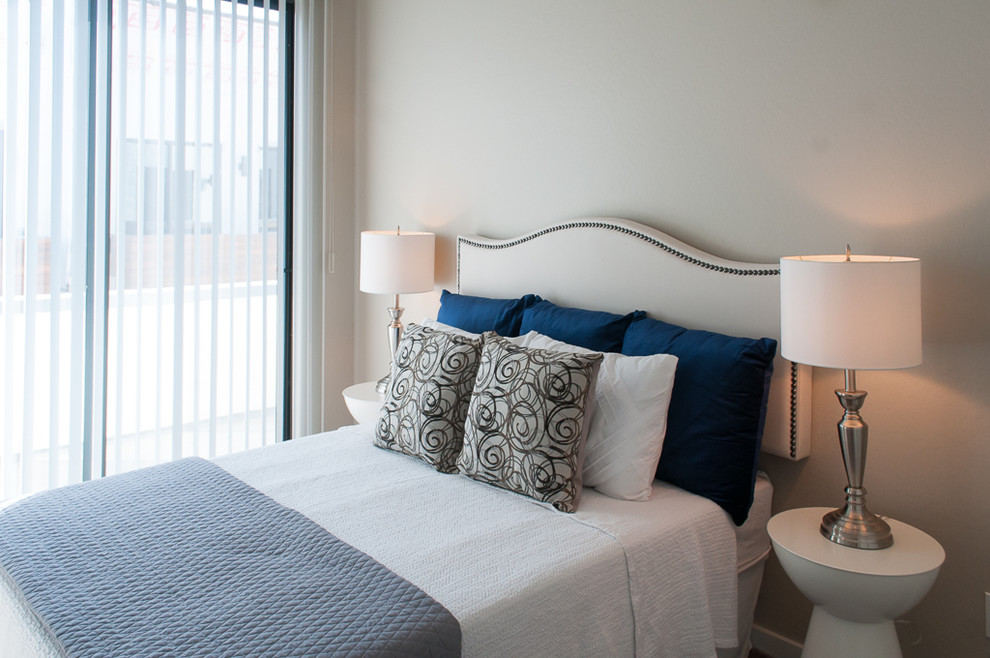 Inspiration for a small transitional bedroom remodel in Phoenix