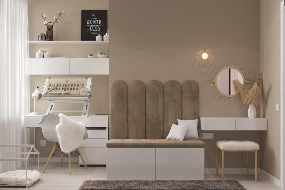 Комната девочки-подростка с гардеробной