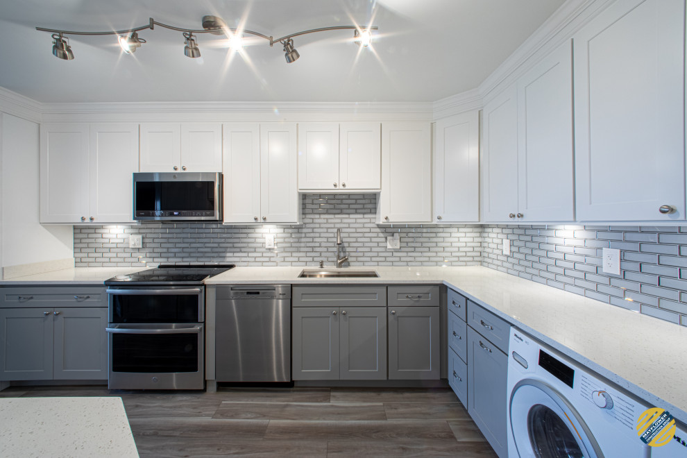 Transitional home design photo in DC Metro