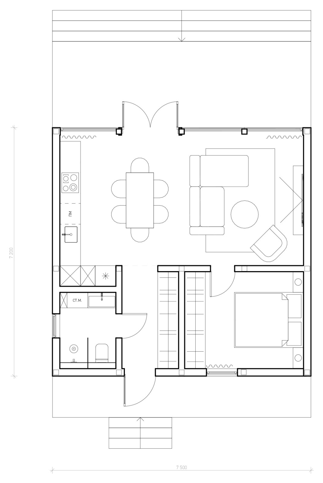 Каркасный жилой дом M50