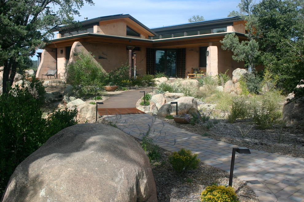Example of a mid-sized front door design in Phoenix