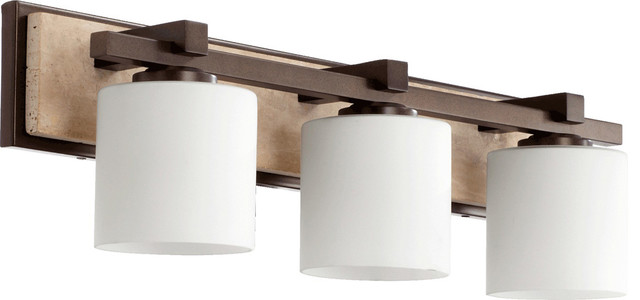 Quorum Bathroom Lighting quorum lighting 5370-3-86 bathroom light, oiled bronze - bathroom Quorum Bathroom Lighting quorum lighting 5370-3-86 bathroom light, oiled bronze - bathroom